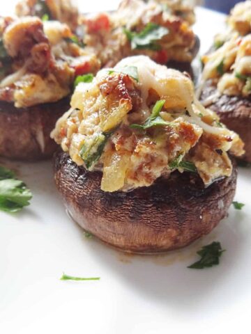 Chorizo Stuffed Mushrooms Appetizer