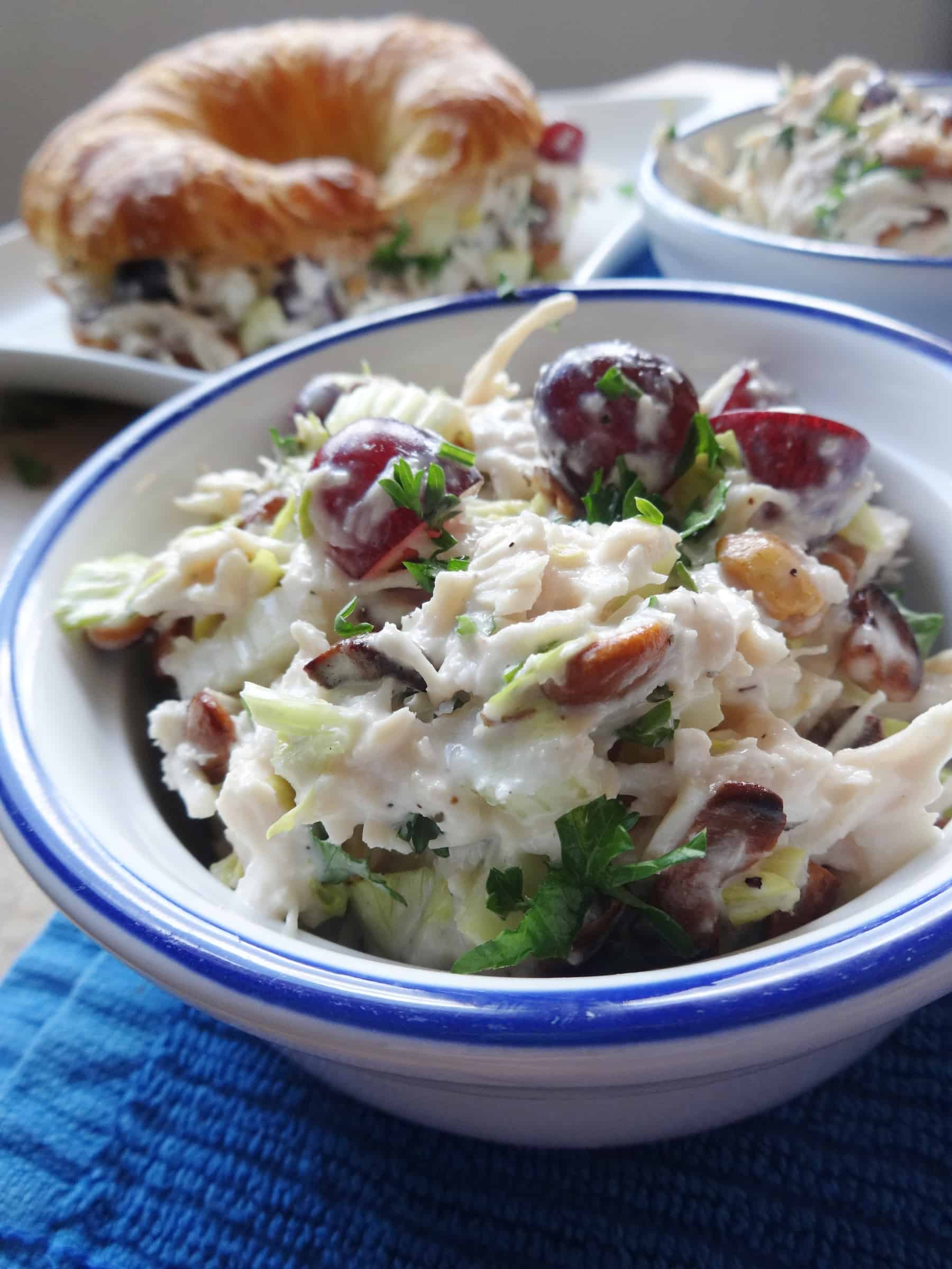 Fruited Chicken Salad with Grapes & Cashews Savory With Soul