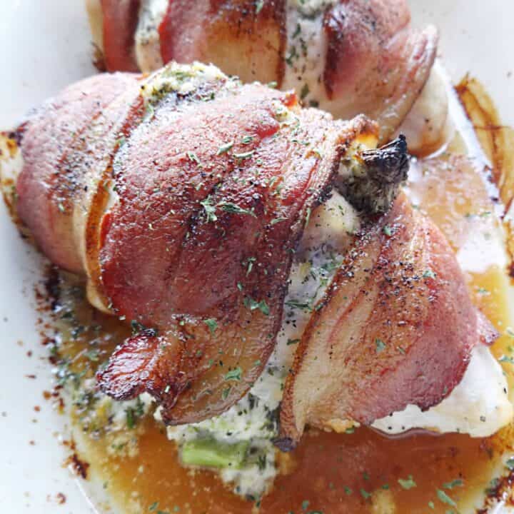 Bacon Wrapped Stuffed Chicken