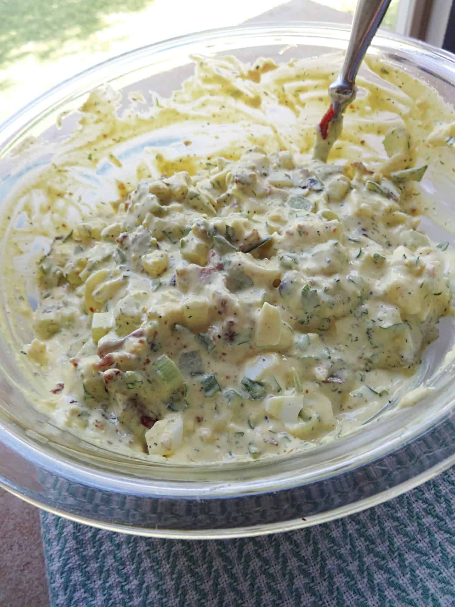 Salad before adding potatoes