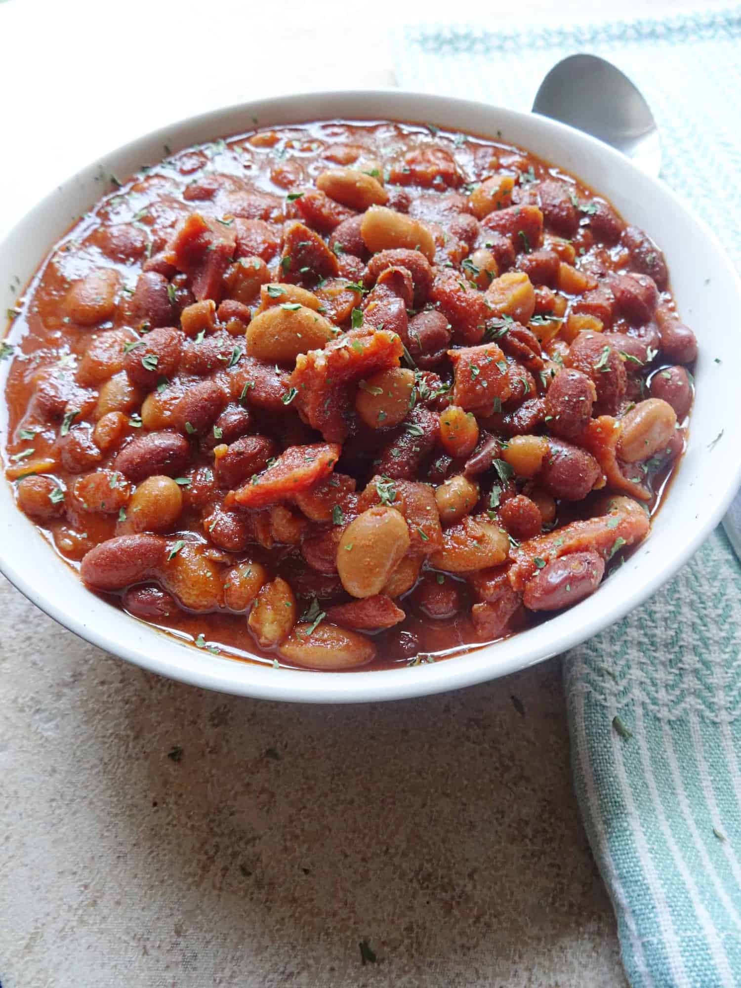 slow cooker baked beans