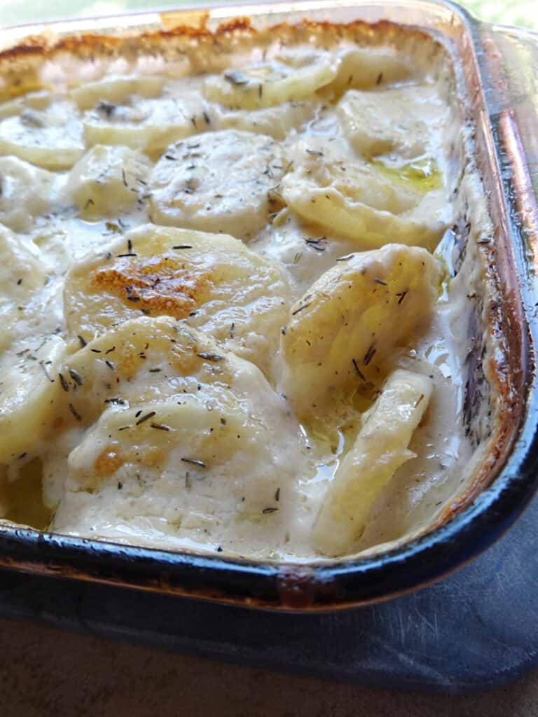 Scalloped Potatoes with Mushroom Soup Savory With Soul