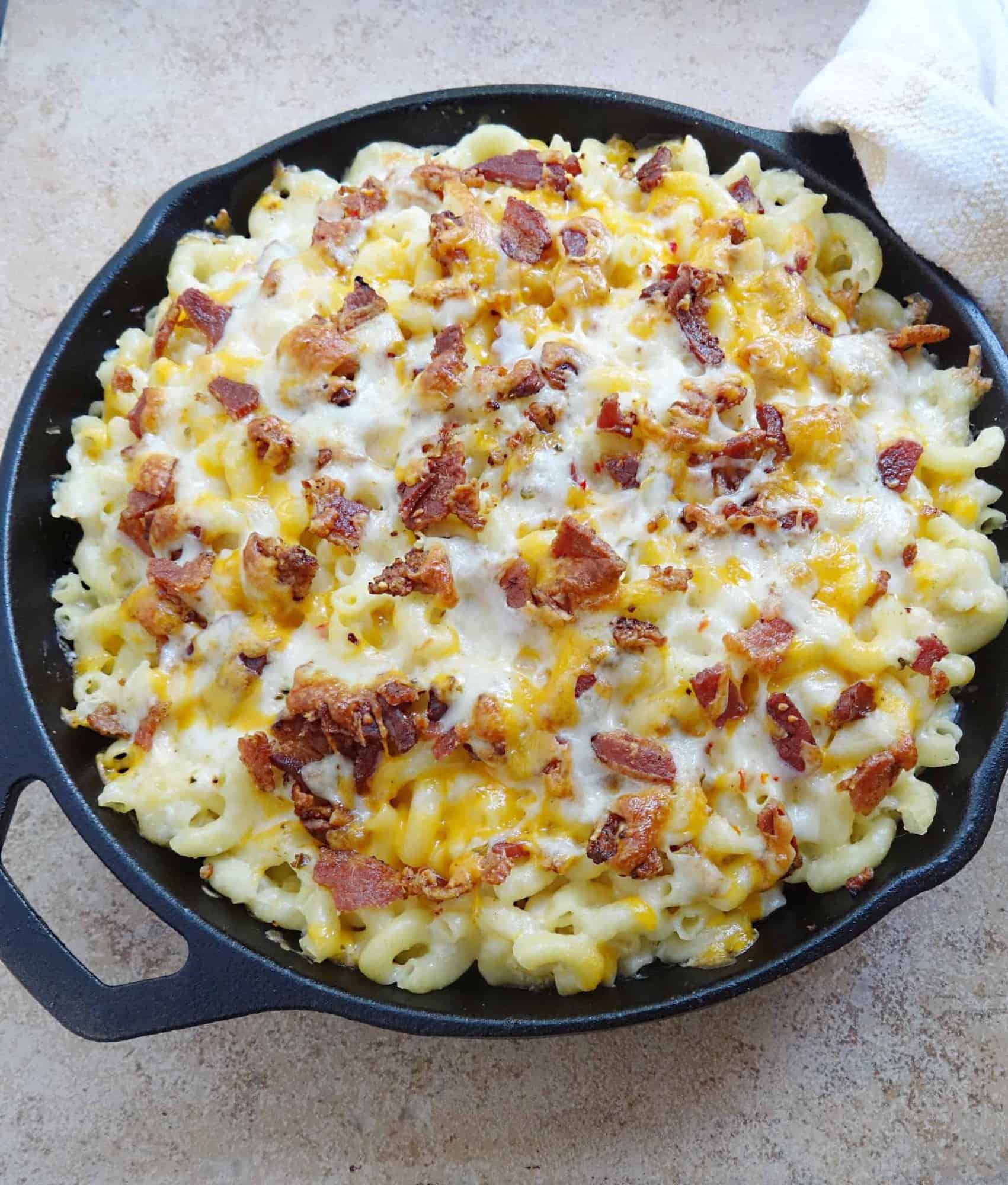 Chicken and Bacon Pasta Bake - Savory With Soul