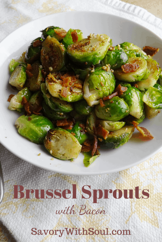 Cast Iron Brussel Sprouts Recipe (with Bacon) Savory With Soul