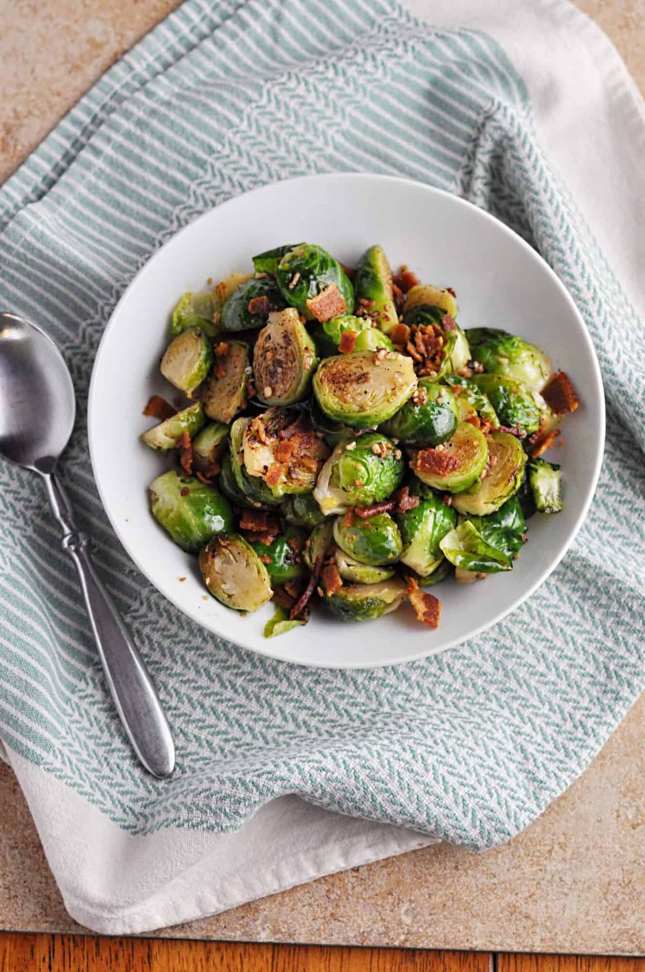 Cast Iron Brussel Sprouts Recipe (with Bacon) Savory With Soul