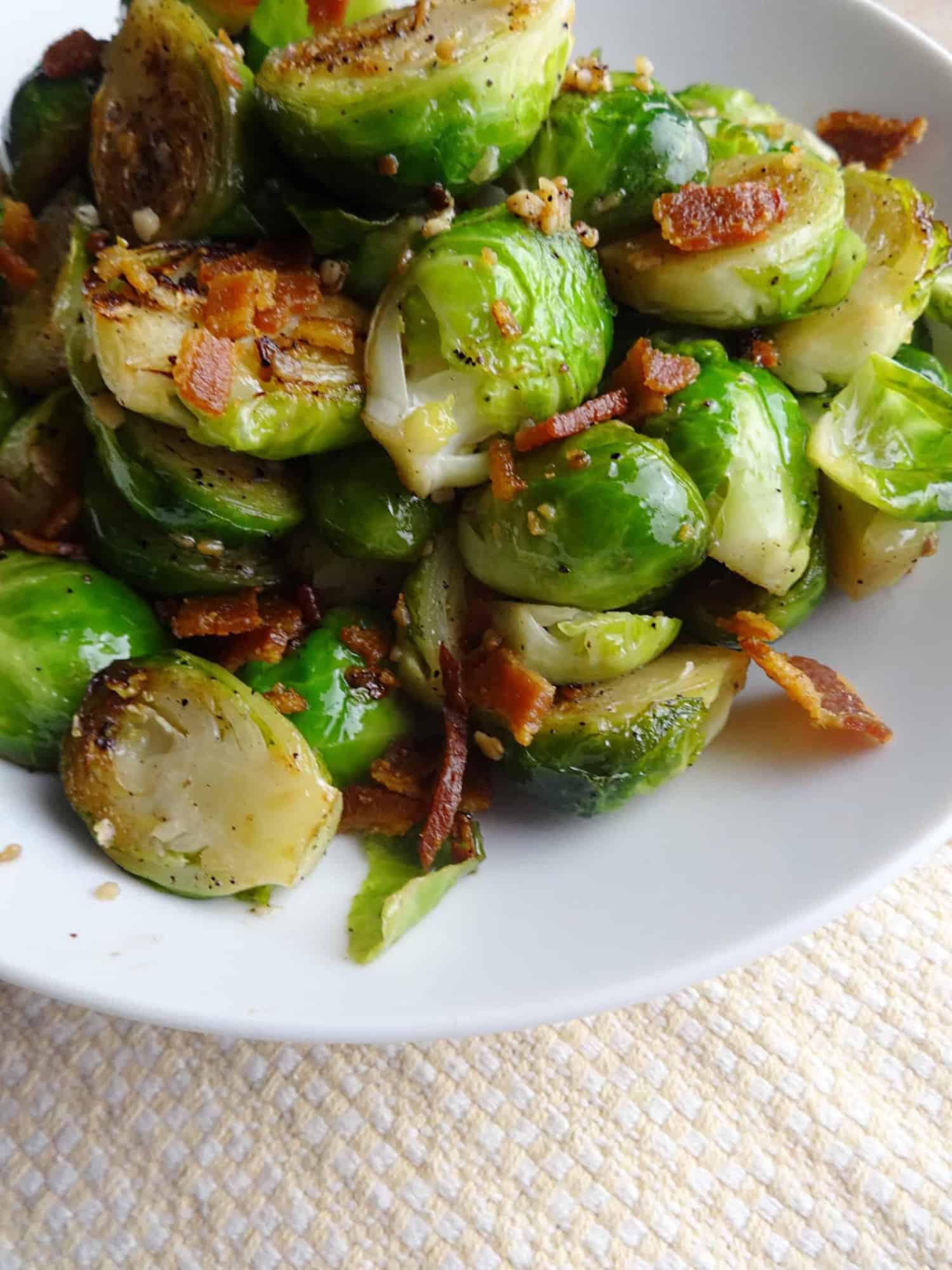 Cast Iron Brussel Sprouts Recipe (with Bacon) Savory With Soul