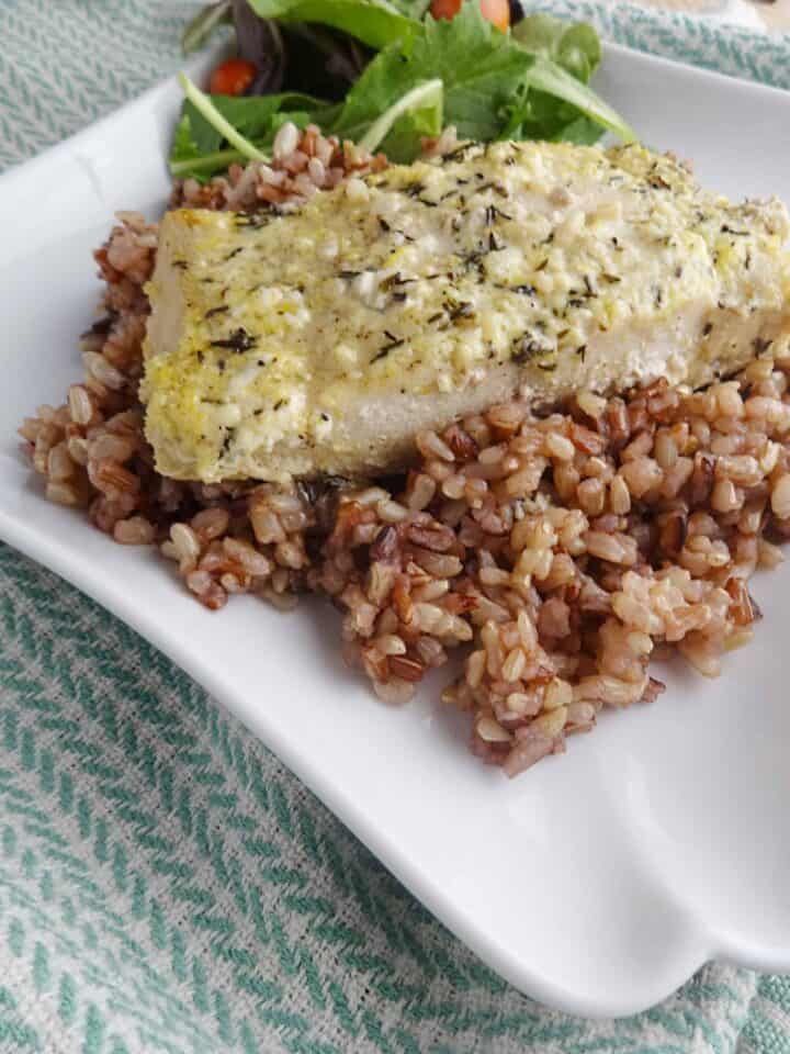 Baked Mahi Mahi Recipe w/ Lemon Butter Sauce - Savory With Soul