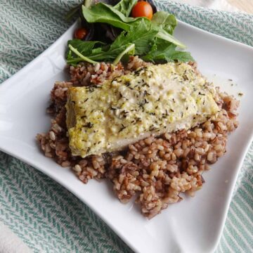 Baked Mahi Mahi Recipe w/ Lemon Butter Sauce - Savory With Soul