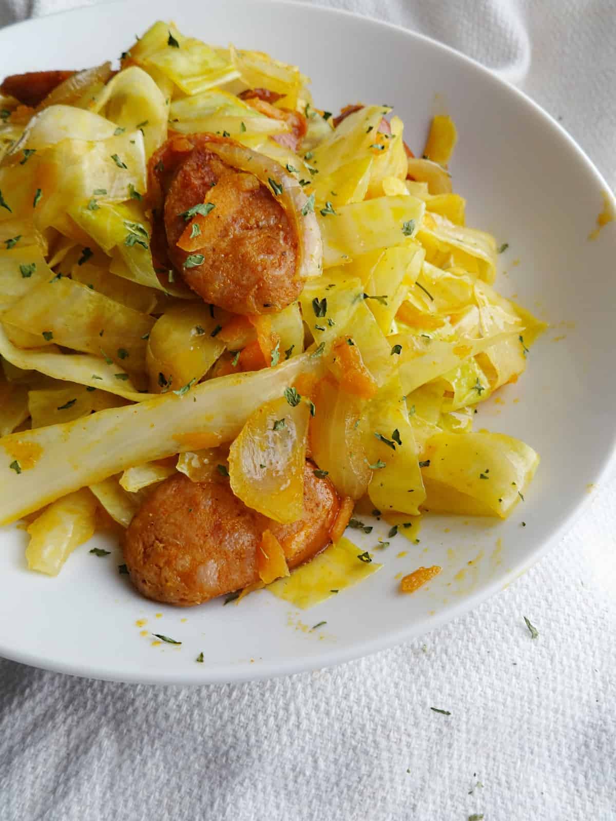 Fried Cabbage Recipe with Sausage Savory With Soul