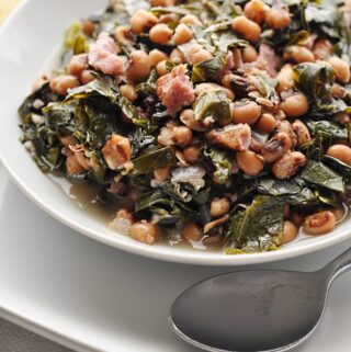 Southern Black Eyed Peas and Collard Greens