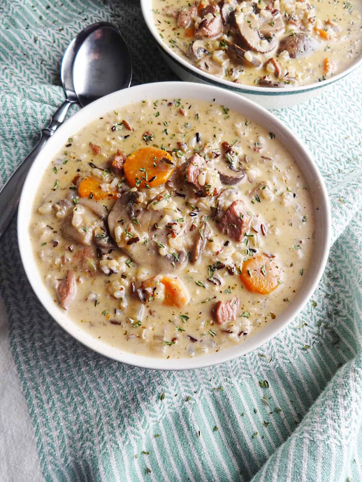 Chicken Wild Rice Soup - Sip and Feast