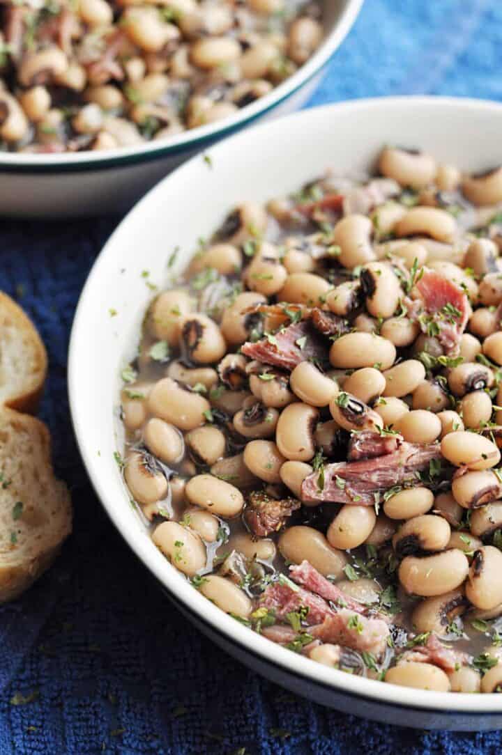 Crock Pot Black Eyed Peas with Ham Hock Savory With Soul