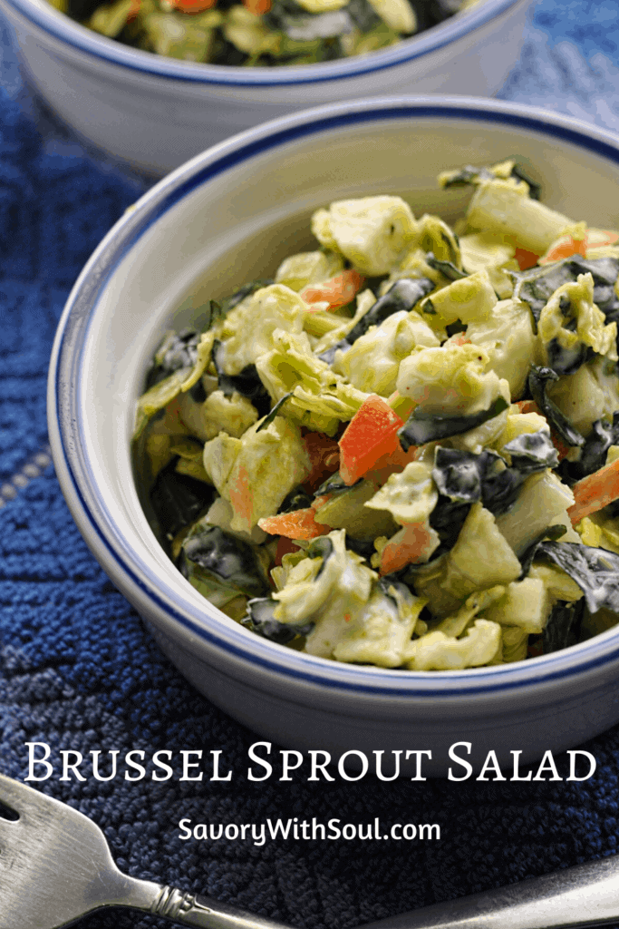 Shaved brussel sprouts salad pin