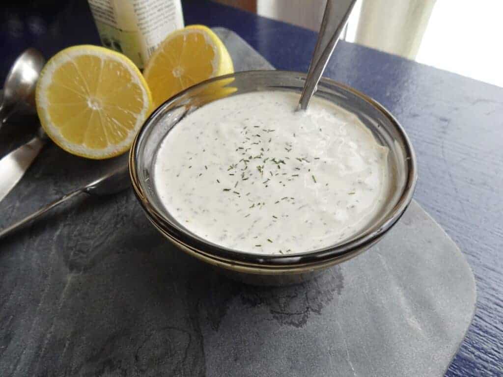 Healthy Coleslaw Recipe with lemon dill dressing
