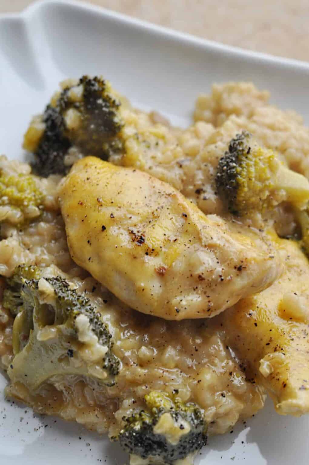 Chicken Broccoli Casserole with Rice (One Pot Meal) Savory With Soul