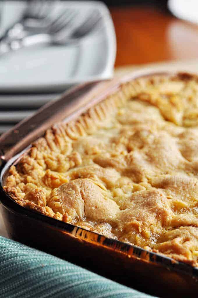 Ground Beef pie in pan