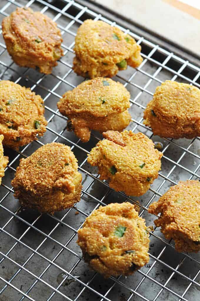 Southern Hush Puppies with Jalapeno - Lana's Cooking