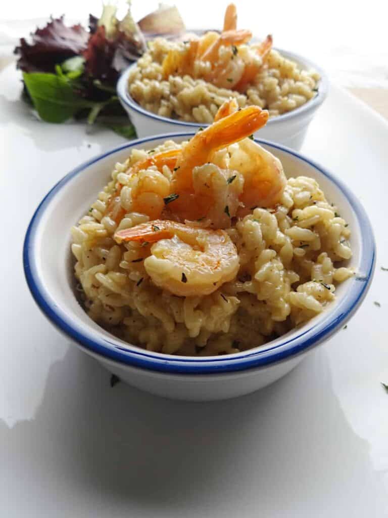 Shrimp with Risotto