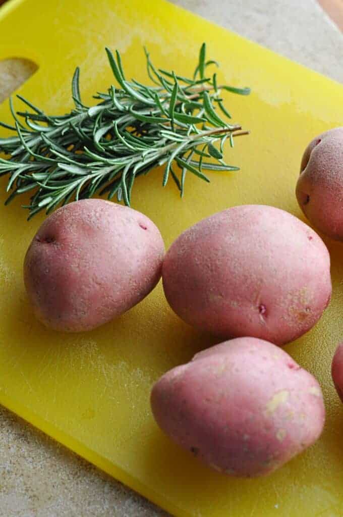 Potatoes and Rosemary for skillet potatoes