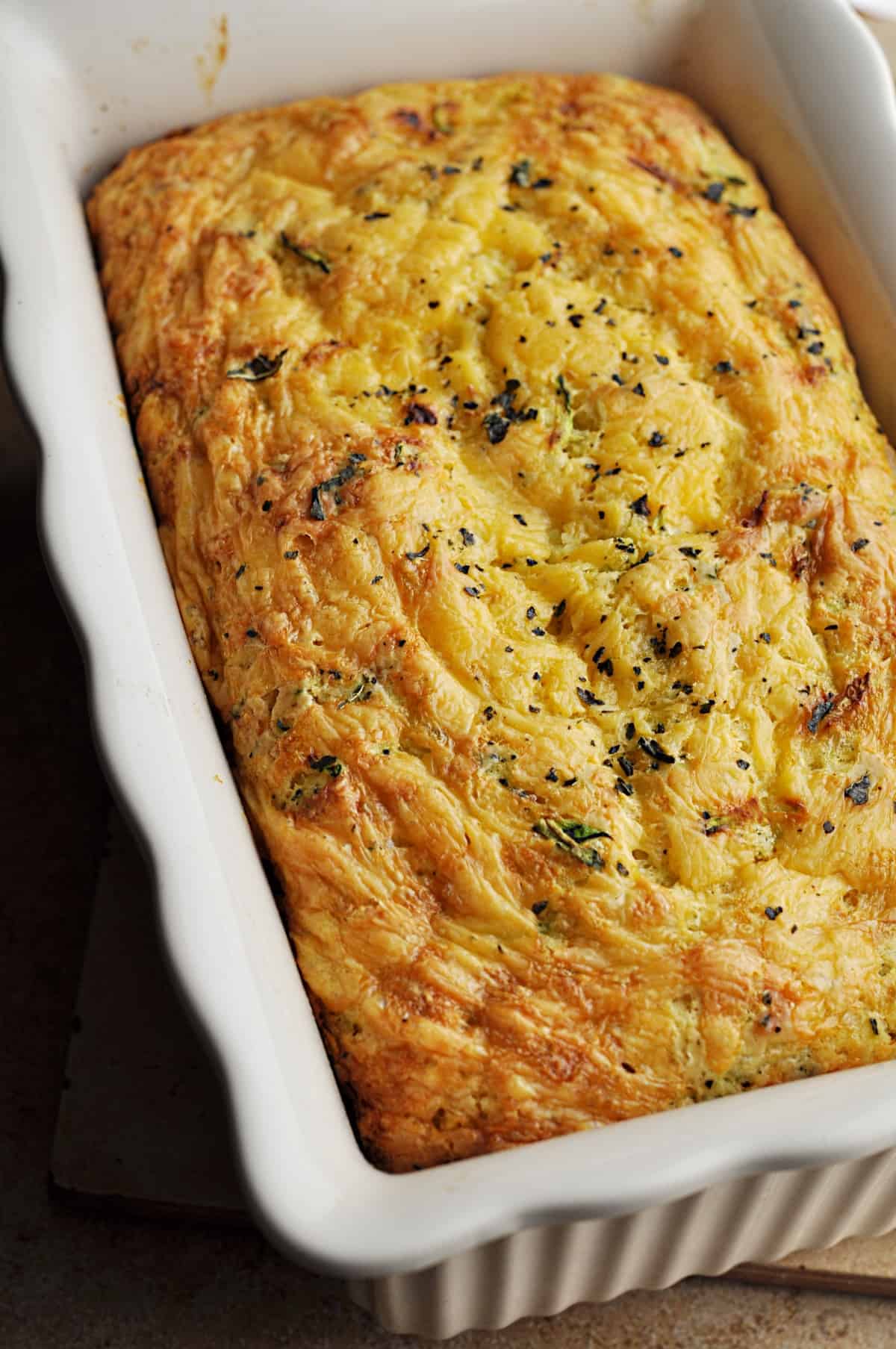 Savory Zucchini Bread with Cheddar - Savory With Soul