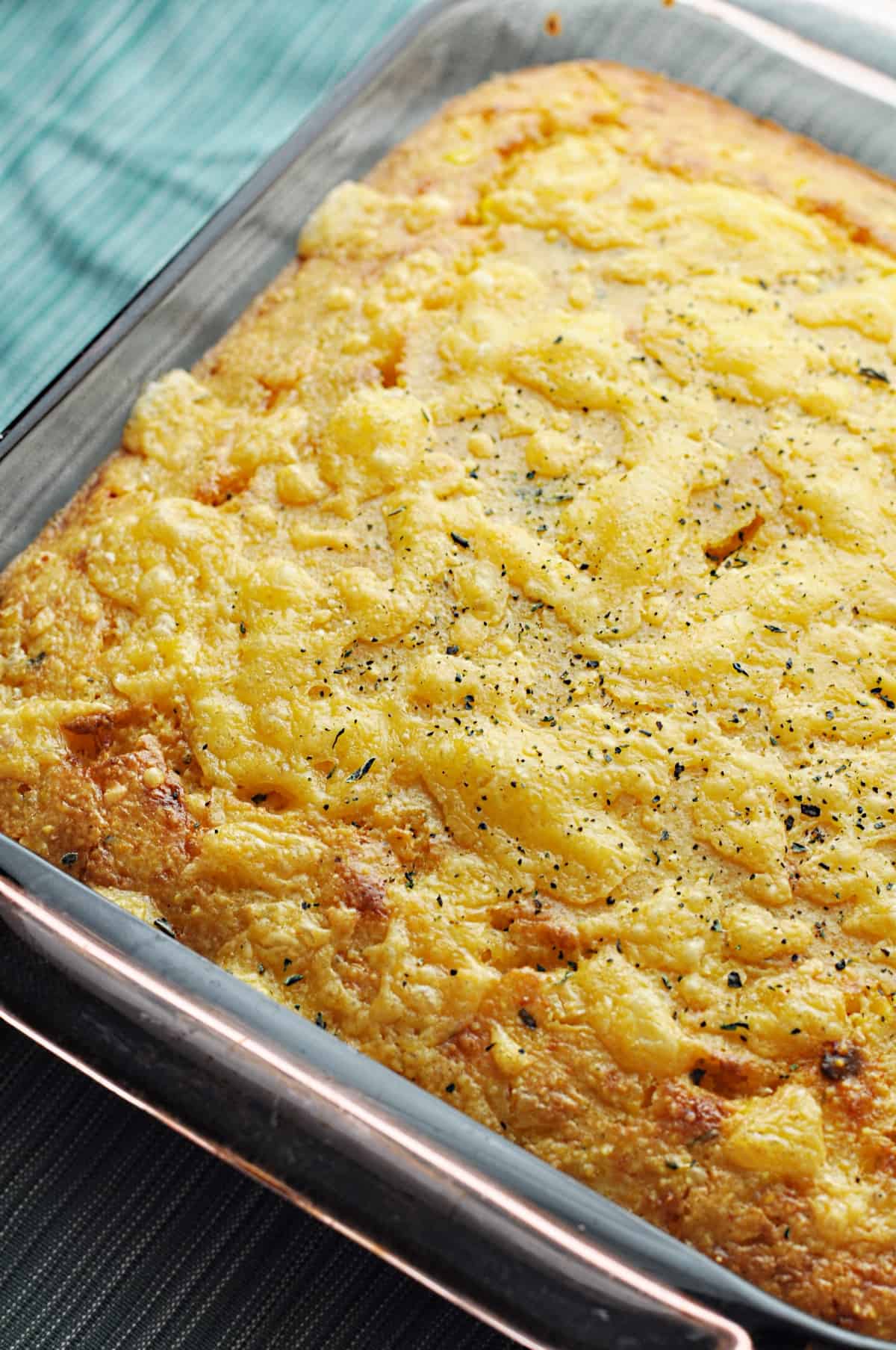 Sweetcorn Bake (Corn Casserole with Cream Cheese) - Savory With Soul