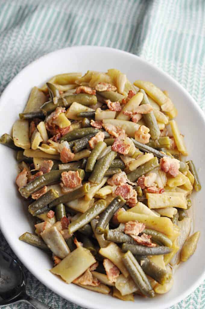 Southern Green Beans with bacon