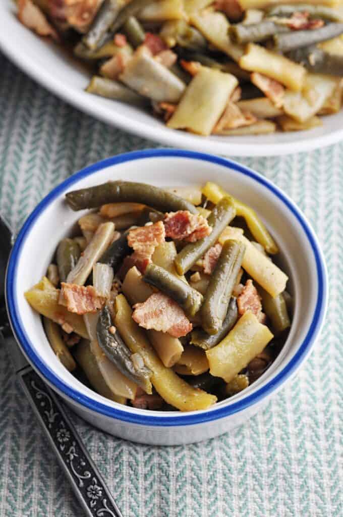 Southern Green Beans with bacon