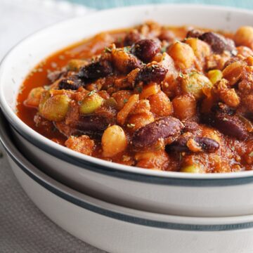 Panera Turkey Chili Recipe copycat in bowl