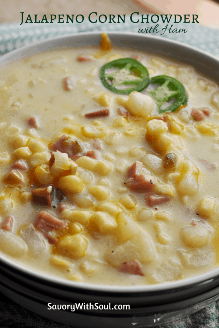 Pinnable corn chowder image