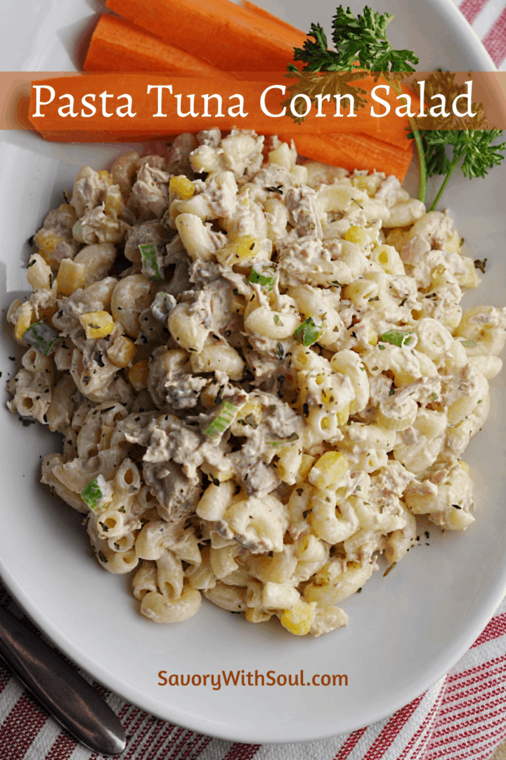 Tuna Corn Pasta Salad Pin
