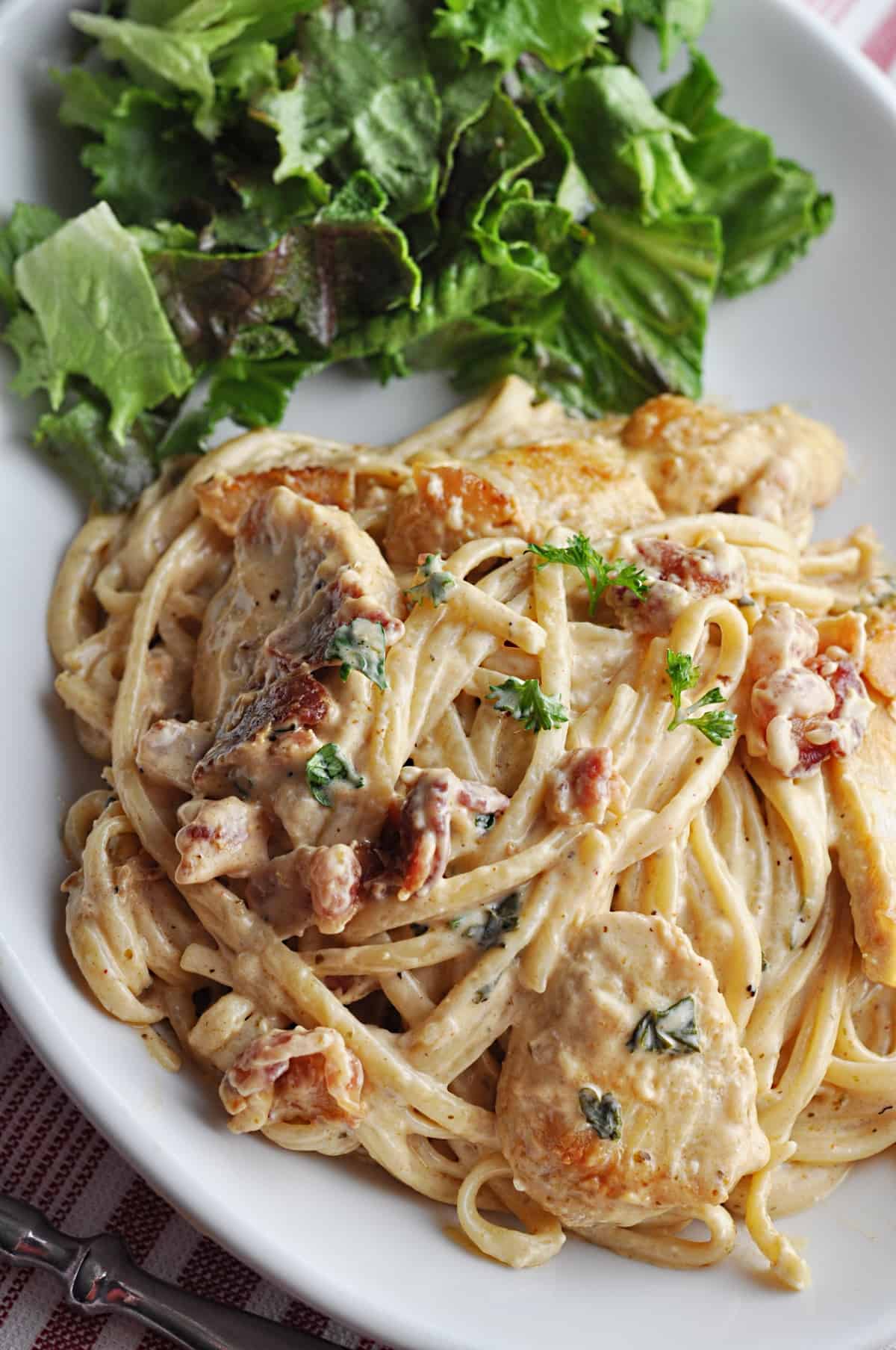 Linguini with chicken