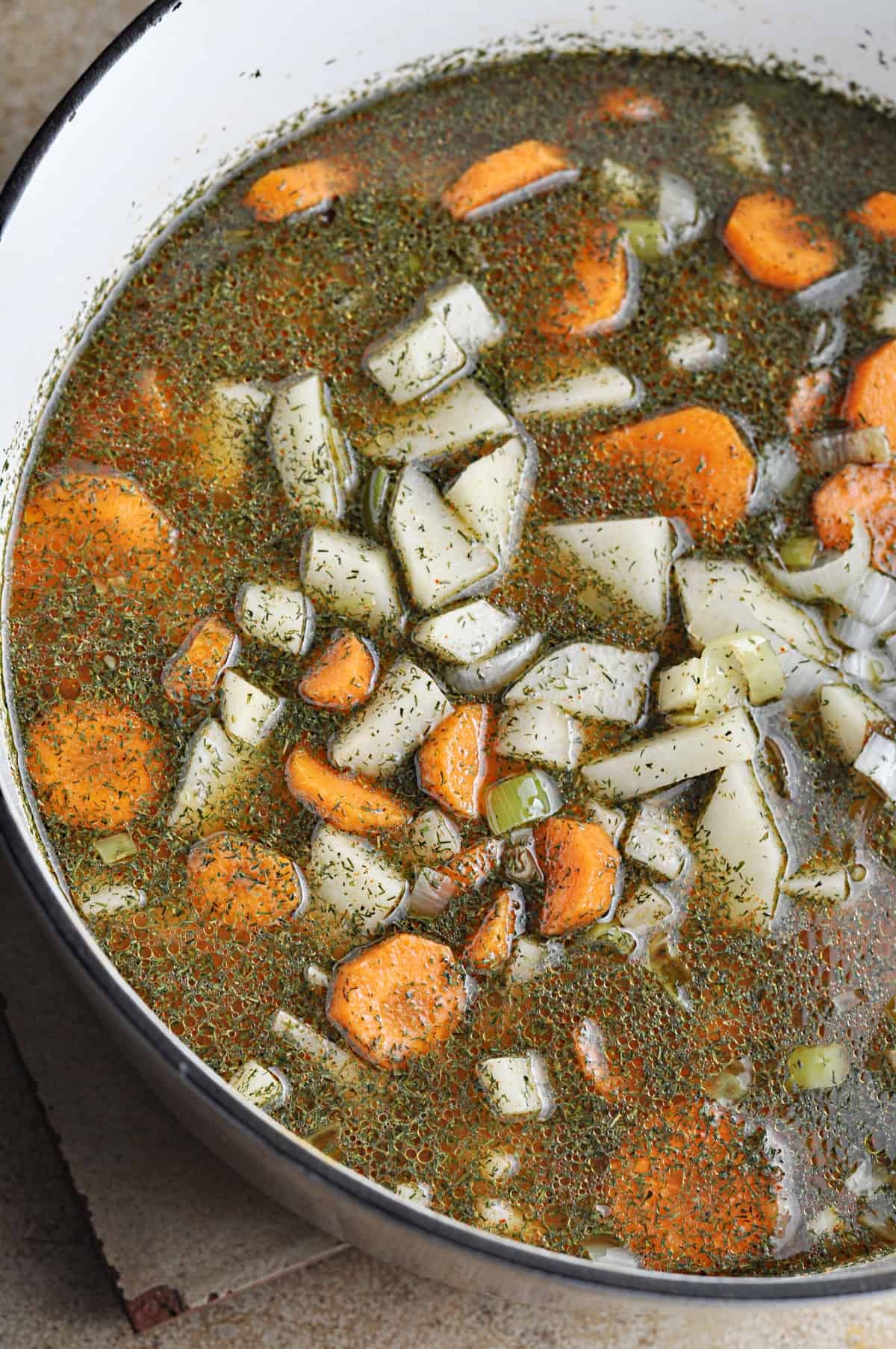 Potato Carrot Leek Soup (quick & hearty) Savory With Soul