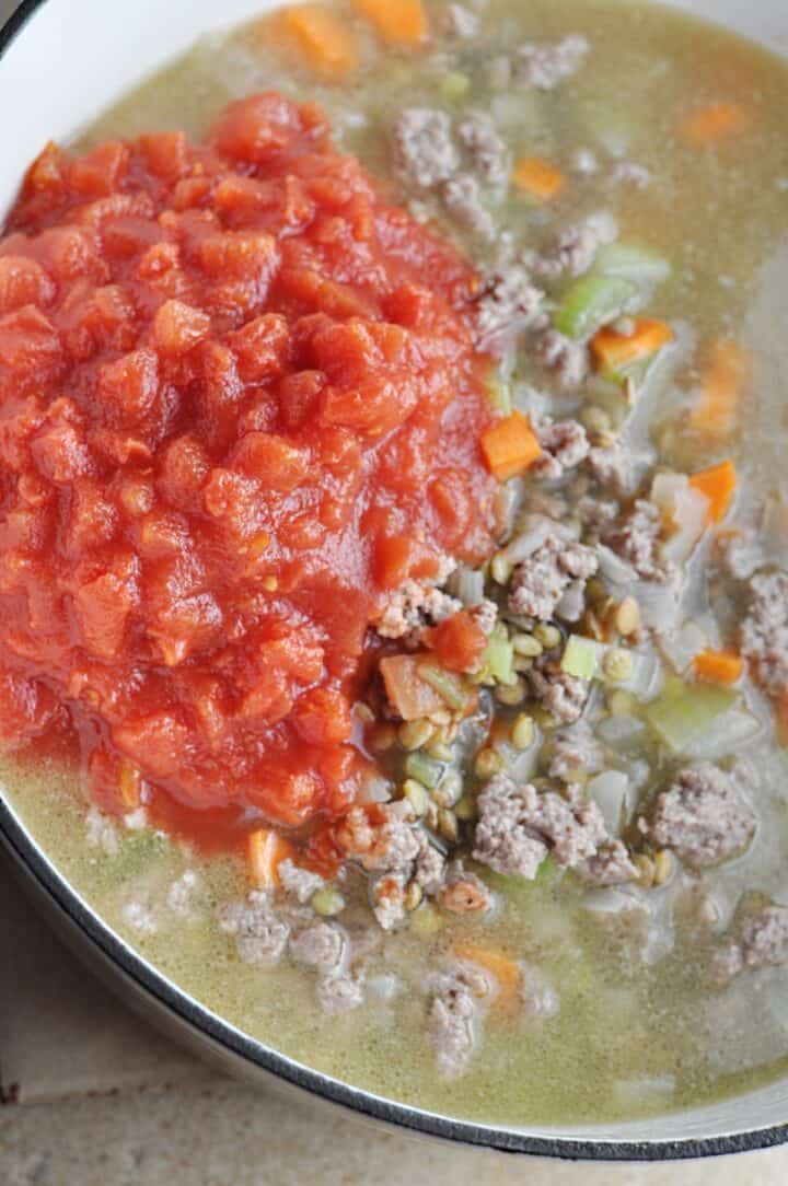 Lentil Soup Cooking