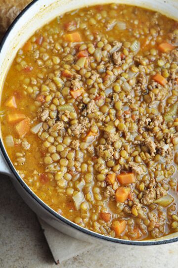 Turkey Lentil Soup Recipe (quick & easy) - Savory With Soul