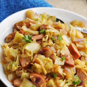 Fried Cabbage with Sausage