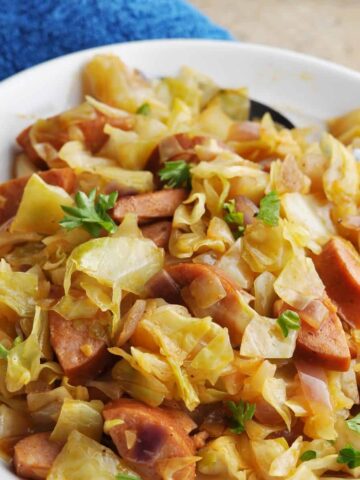 Fried Cabbage with Sausage