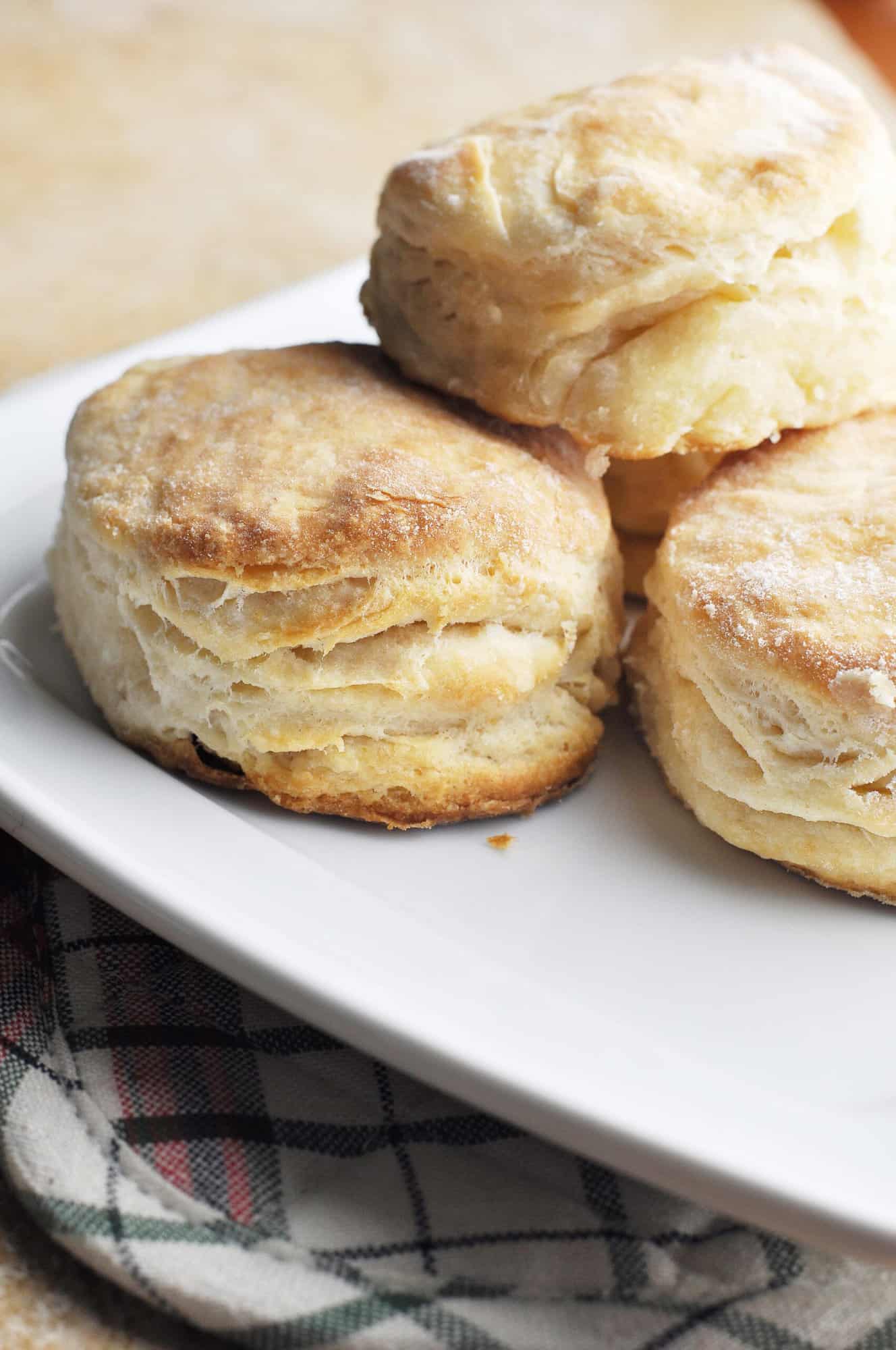 grating and freezing butter for flaky biscuits