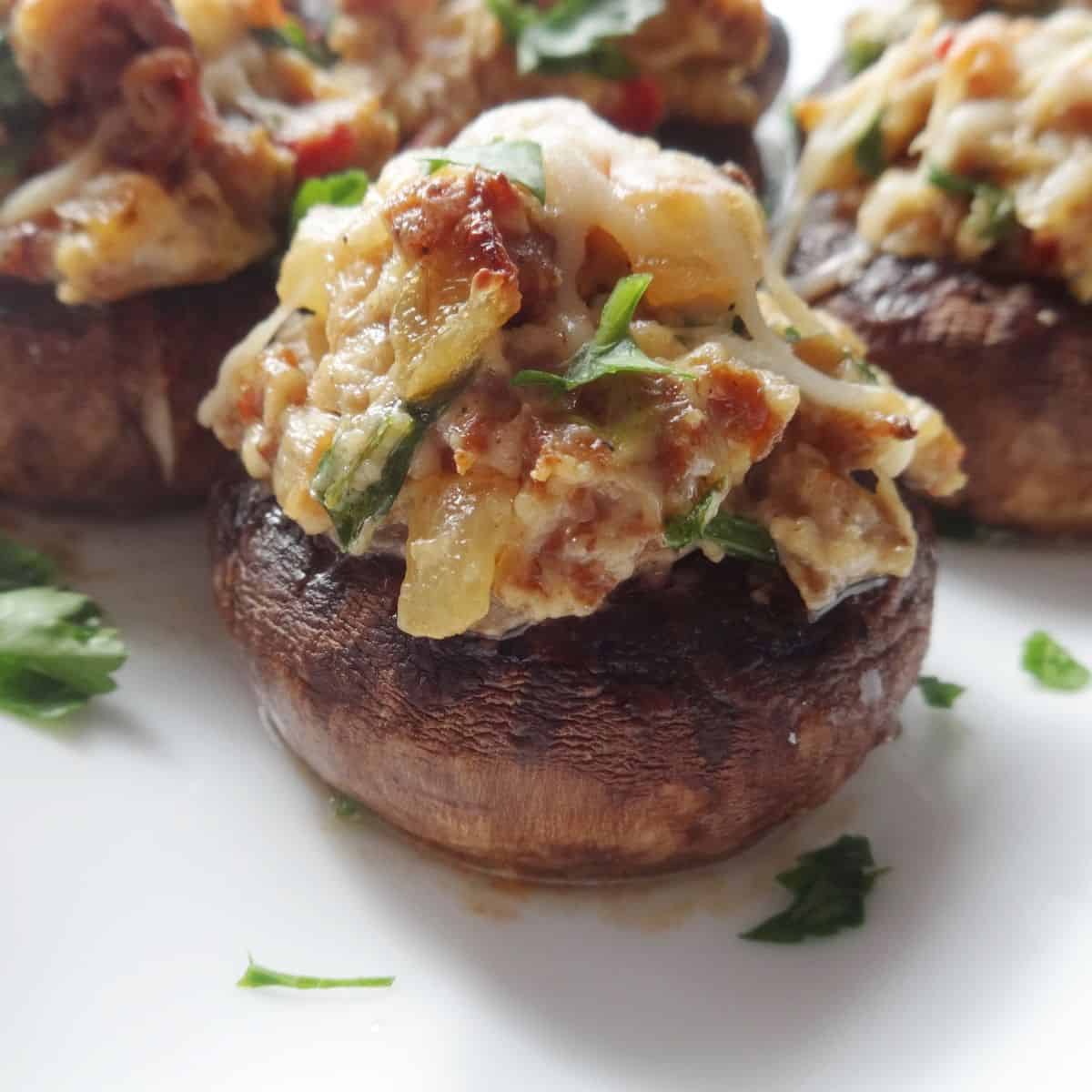Sausage Stuffed Mushrooms