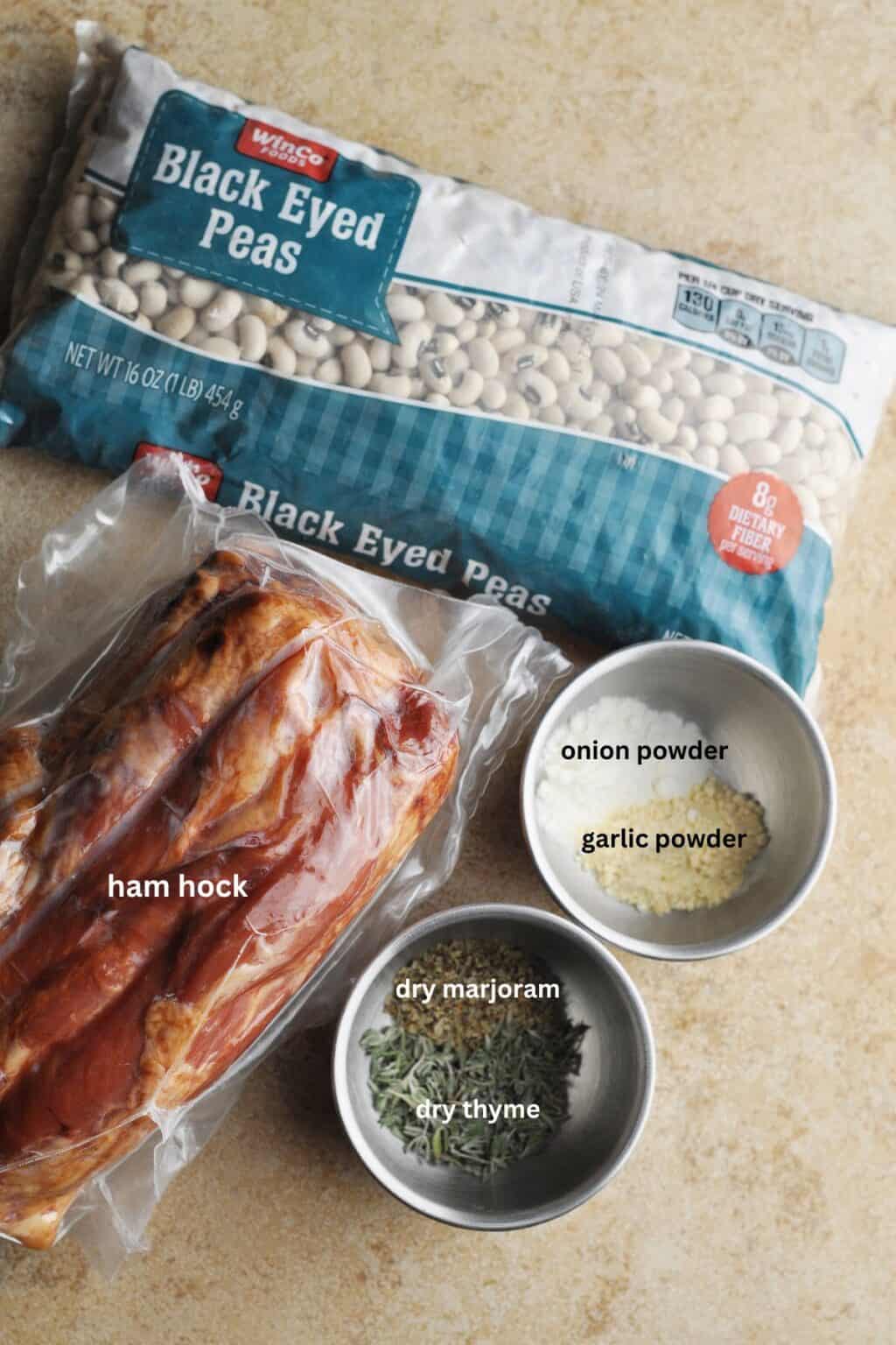 Crock Pot Black Eyed Peas with Ham Hock Savory With Soul