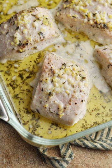 Baked Mahi Mahi Recipe w/ Lemon Butter Sauce - Savory With Soul